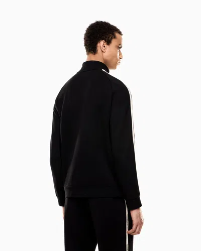 Ea7 Cotton-blend Logo Series Sweatshirt In Black