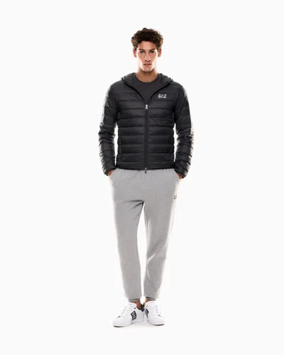 Ea7 Core Identity Packable Down Jacket With Hood
