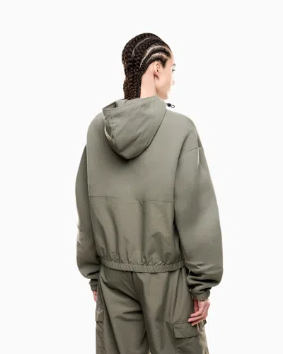 Ea7 Contemporary Sport Hooded Sweatshirt With Scuba Inserts