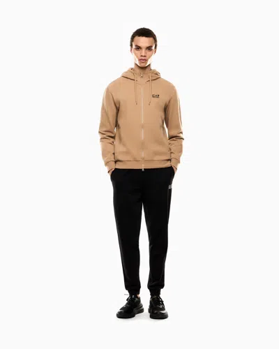 Ea7 Core Identity Cotton-blend Hooded Tracksuit