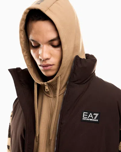 Ea7 Core Identity Cotton-blend Hooded Tracksuit
