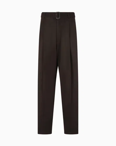 Emporio Armani L And Cashmere Pants With Belt