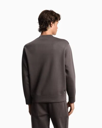 Emporio Armani Travel Essentials Sweatshirt In Double Jersey In Multi