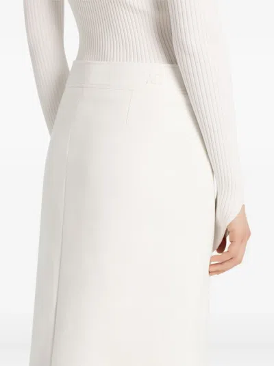 Courrèges Zip-fastening Skirt In White