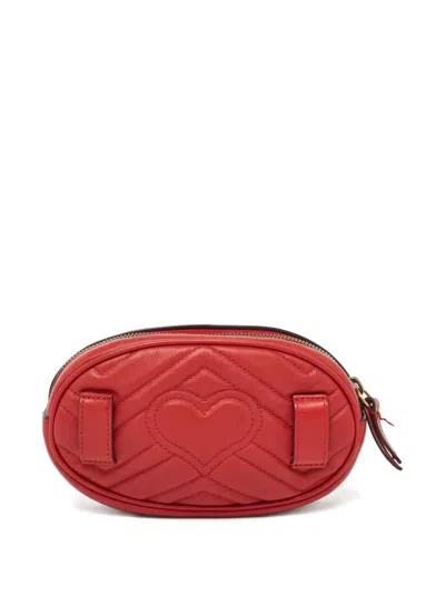 Pre-owned Gucci 2024 Matelassé Gg Marmont Belt Bag