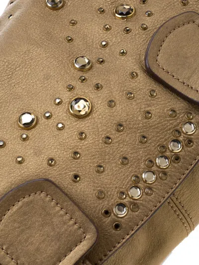 Pre-owned Sonia Rykiel Studded Leather Shoulder Bag