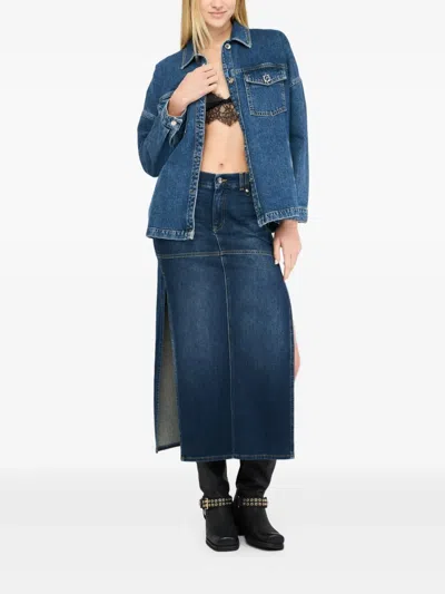 Liu •jo Denim Jacket In Blue