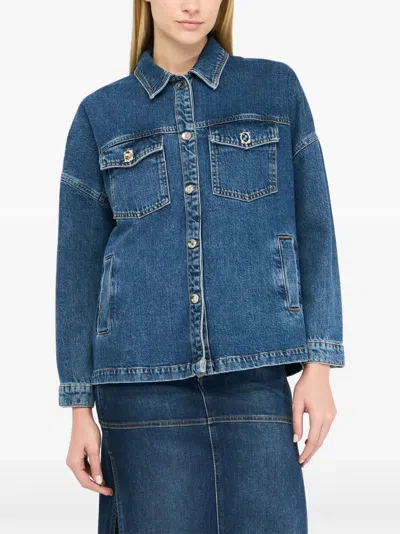 Liu •jo Denim Jacket In Blue
