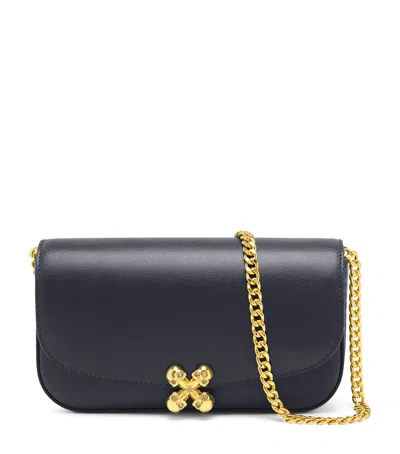 Alexander Mcqueen Small Leather Skull Flower Cross-body Bag