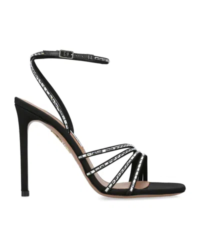 Aquazzura Embellished Fabric Mistica Sandals