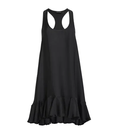 Anine Bing Lilith Silk-blend Mini Dress
