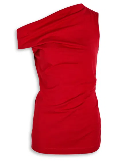 Dries Van Noten Draped One-shoulder Top Fitted Silhouette