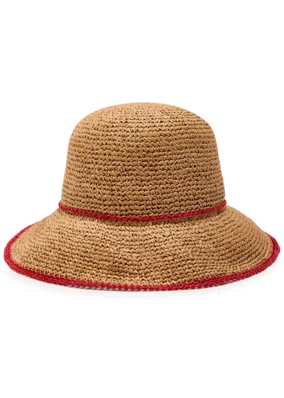 Damson Madder Logo-embroidered Straw Sun Hat