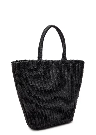 Damson Madder Logo Straw Tote Bag