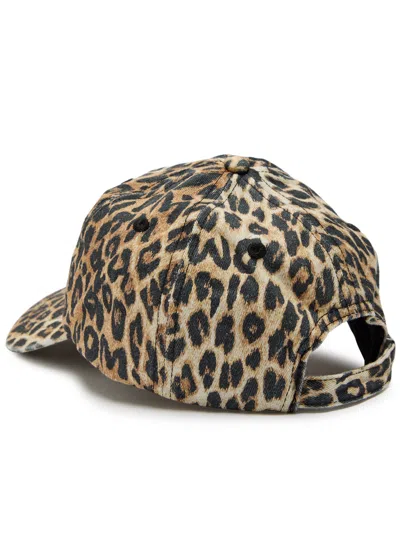 Damson Madder Smiley Leopard-print Cotton Cap