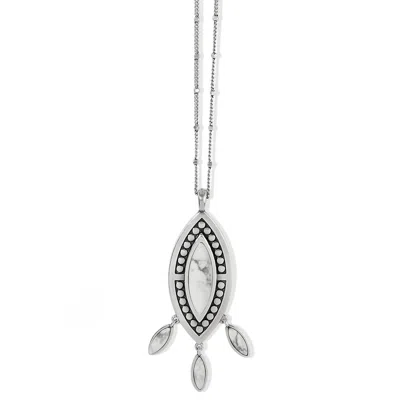 Brighton Women's Pebble Dot Dream Howlite Convertible Necklace In Silver-white In Multi