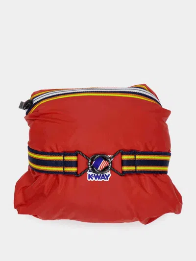 K-way Le Vrai 3.0 Claude Hooded Jacket In Red