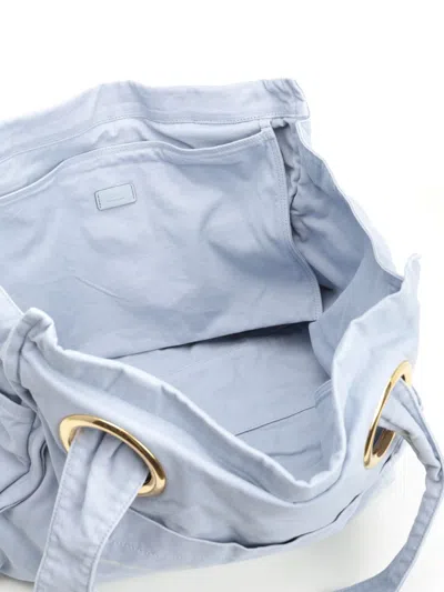 Chloé Logo Printed Plage Tote Bag