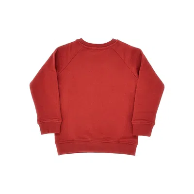 Stella Mccartney Printed Crewneck Sweatshirt Kids In Red