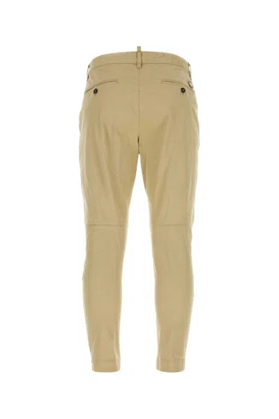 Dsquared2 Dsquared Beige Stretch Cotton Sexy Chino Pant In Brown