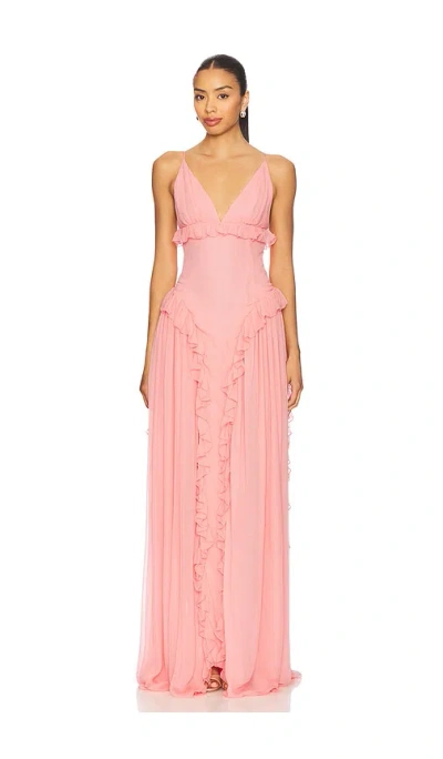 Lovers & Friends Evelyn Gown In Pink