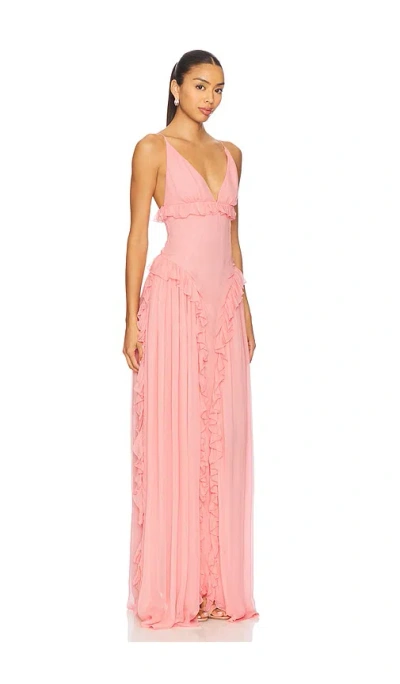 Lovers & Friends Evelyn Gown In Pink