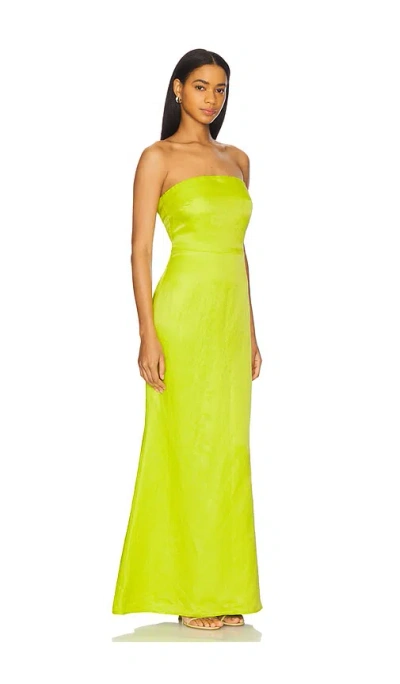 Simonmiller Sculpty Strapless Satin Dress