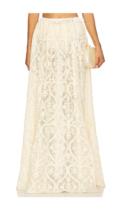 Sau Lee Amare Maxi Skirt In White