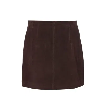 Zadig & Voltaire A-line Skirt In Burgundy