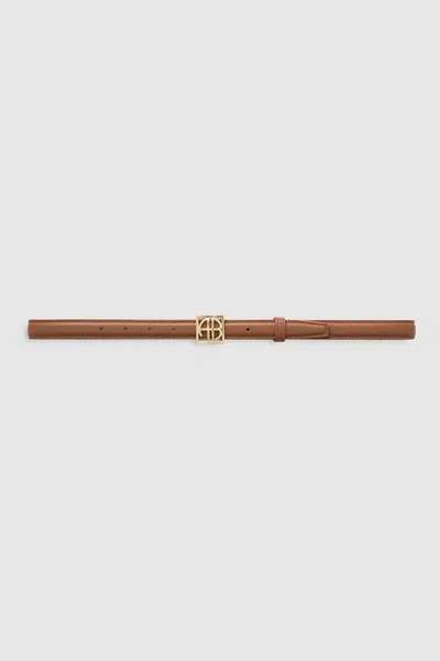 Anine Bing Monogram Belt - Cognac M/l