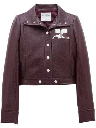 Courrèges Courreges Reedition Reedition Vinyl Jkt In Burgundy