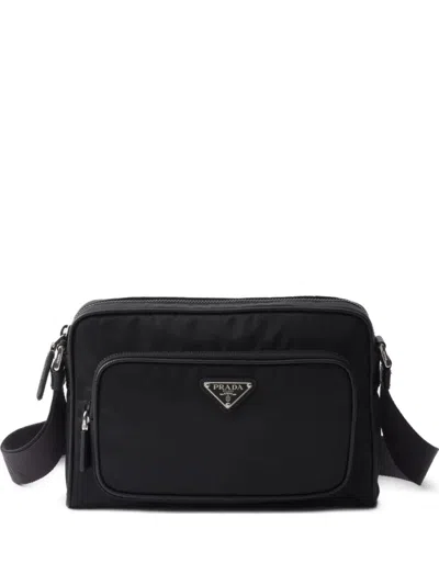 Prada Small Re-nylon And Saffiano Leather Shoulder Bag