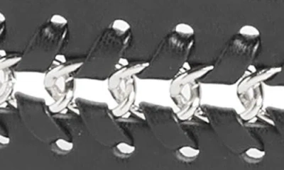 Vince Camuto Woven Chain Faux Leather Belt