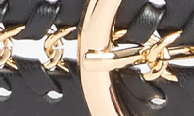 Vince Camuto Woven Chain Faux Leather Belt