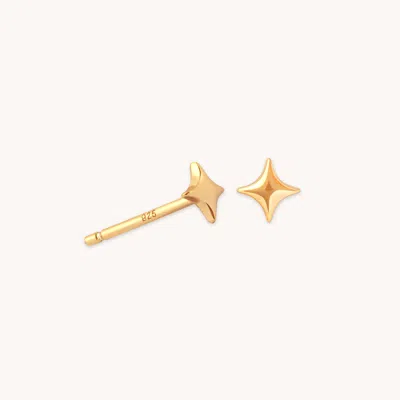 Astrid &amp; Miyu Cosmic Star Gold Studs Earrings | Jewellery By  | Gold Ear Piercing Studs One Size