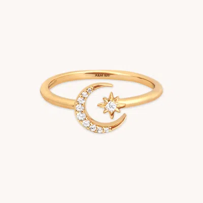 Astrid &amp; Miyu Star &amp; Moon Wrap Ring