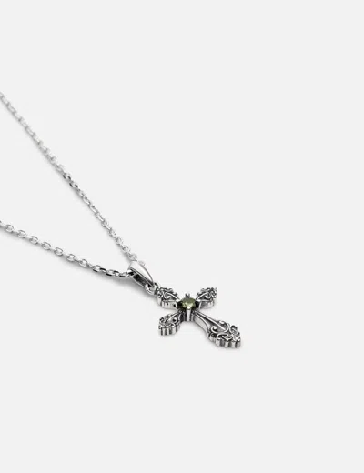 Midnightfactory Oxidised Cross Pendant Necklace (hbx Exclusive)