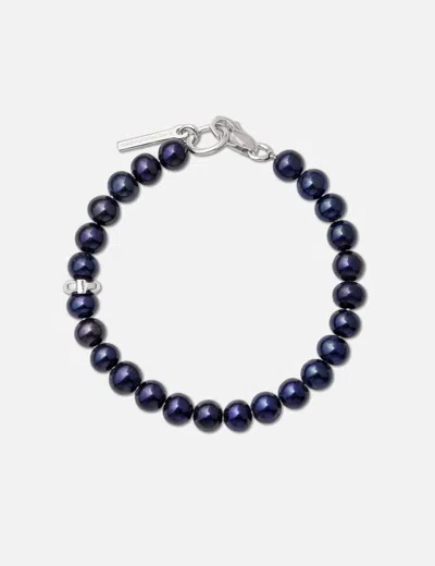 Midnightfactory Chuck Nut With Freshwater Pearls Bracelet