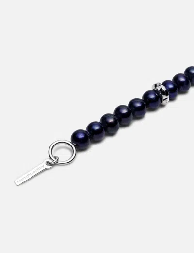 Midnightfactory Chuck Nut With Freshwater Pearls Bracelet