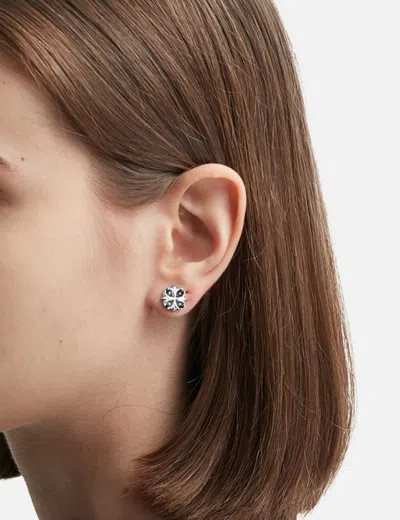 Midnightfactory Maltese Cross Stud Earrings