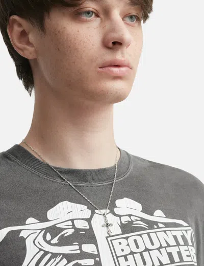 Midnightfactory Oxidised Cross Pendant Necklace