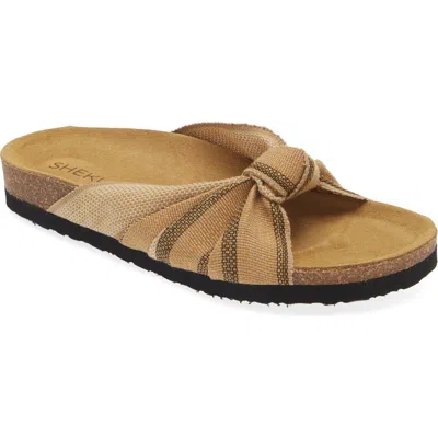 Shekudo Bahia Knot Slide Sandal