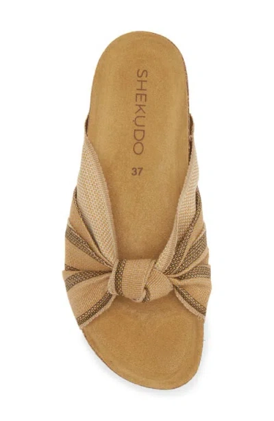 Shekudo Bahia Knot Slide Sandal