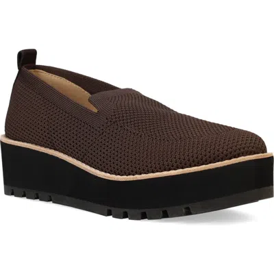 Eileen Fisher Ergos Stretch Canvas Wedge Loafers