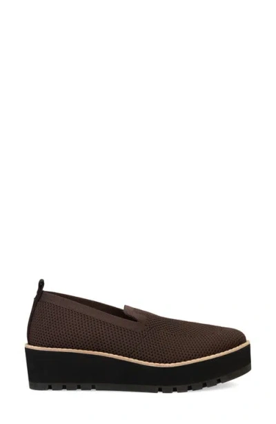 Eileen Fisher Ergos Stretch Canvas Wedge Loafers