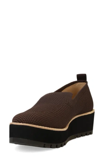 Eileen Fisher Ergos Stretch Canvas Wedge Loafers