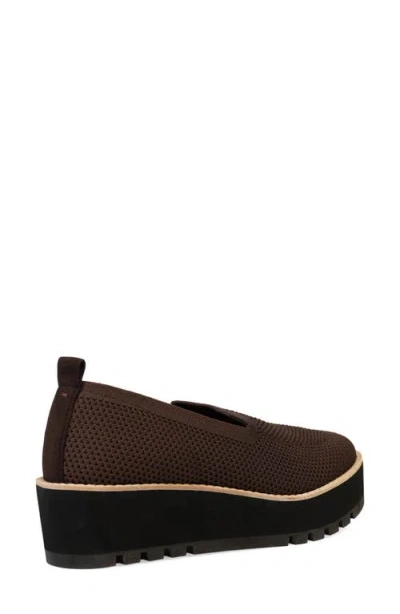 Eileen Fisher Ergos Stretch Canvas Wedge Loafers