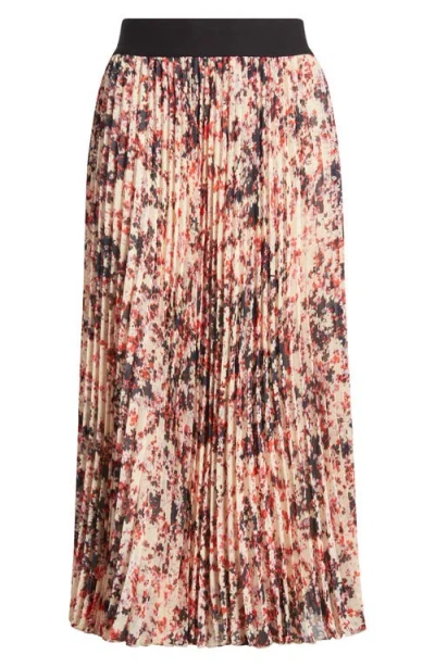 Hugo Boss Boss Vapliso Pleated Skirt In Multi