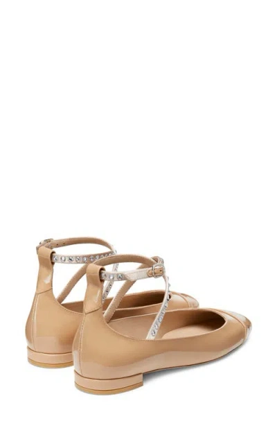Stuart Weitzman Eden Crystal Embellished Flat