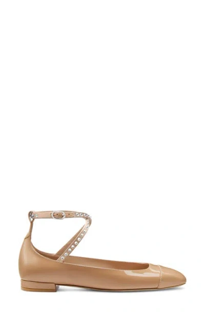 Stuart Weitzman Eden Crystal Embellished Flat